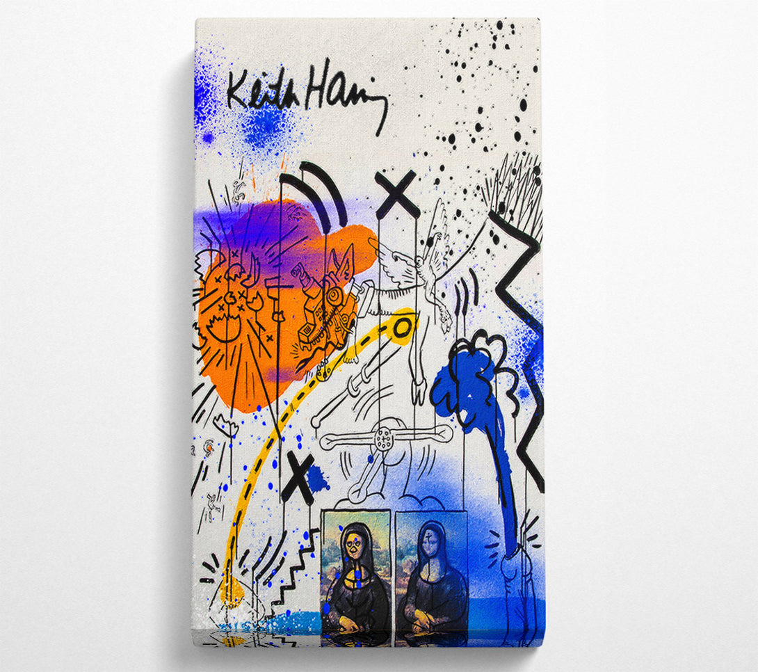  A Canvas Print of Keith Haring Mona Lisa Canvas Wall Art