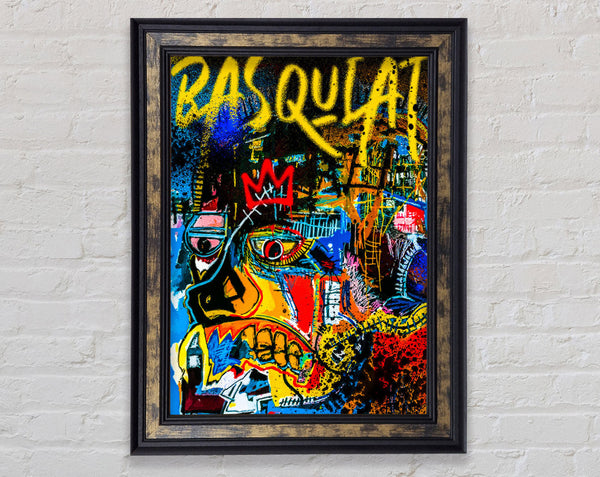 Abstract Face Basquiat Framed Print