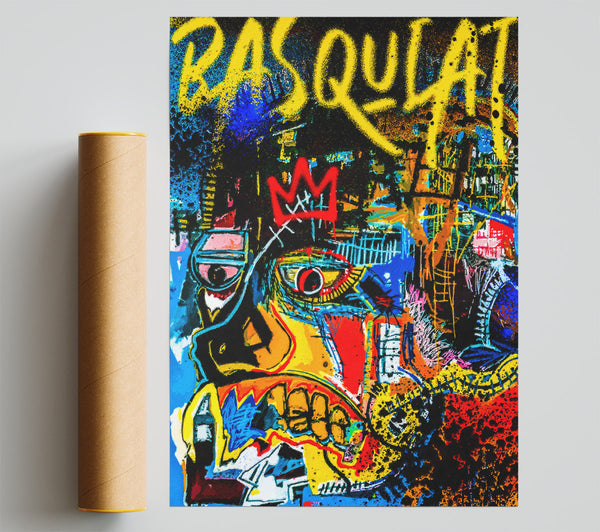 Abstract Face Basquiat Giclee Print