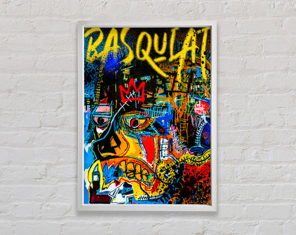 Abstract Face Basquiat Framed Print
