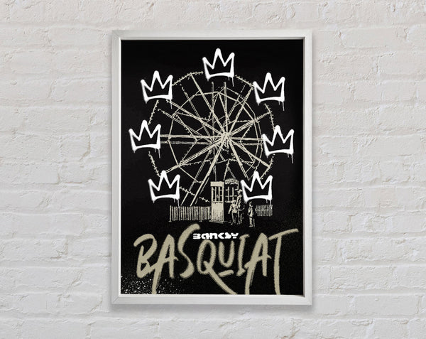 Banksy Jean Michel Basquiat Framed Print
