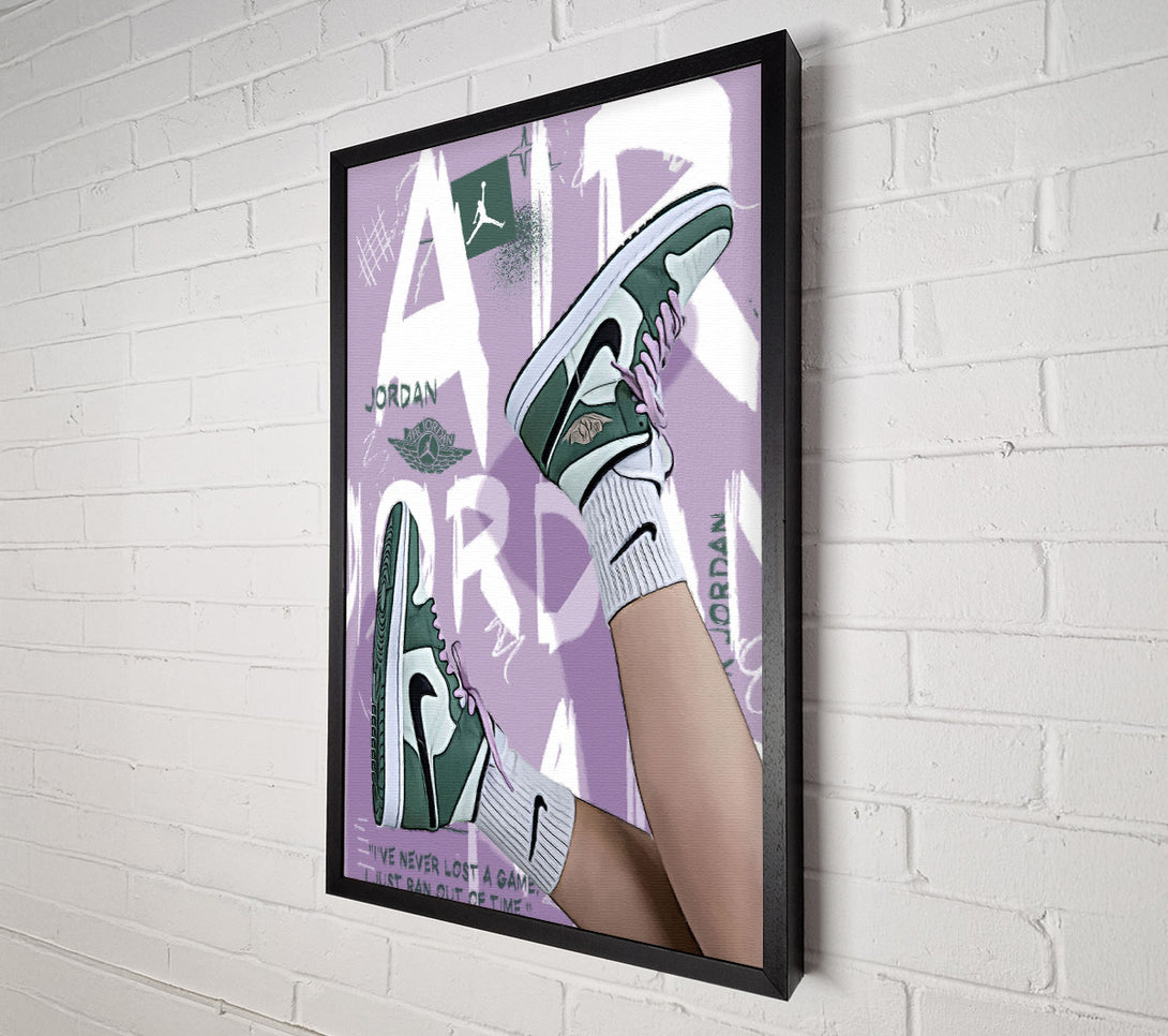  A Canvas Print of Jordan Trainers Canvas Wall Art