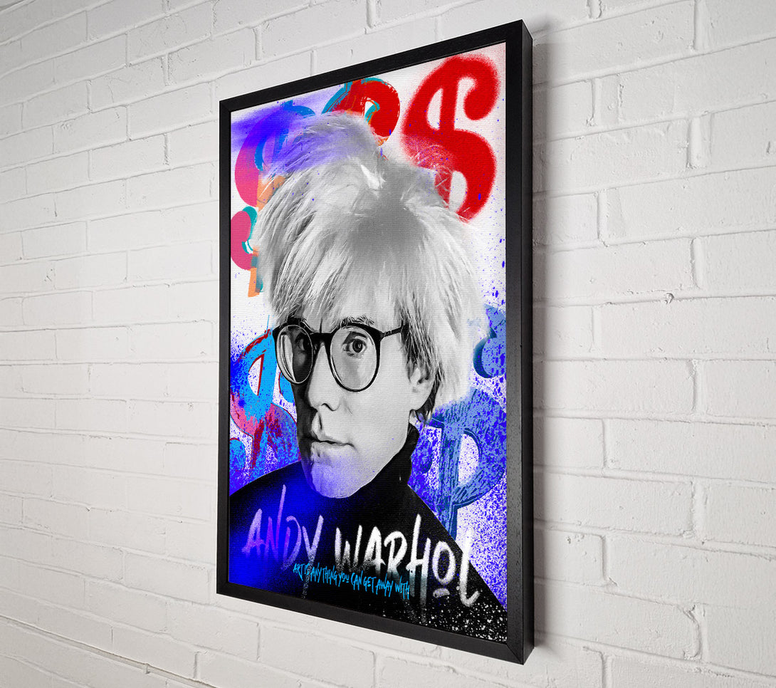  A Canvas Print of Warhol Portrait Canvas Wall Art