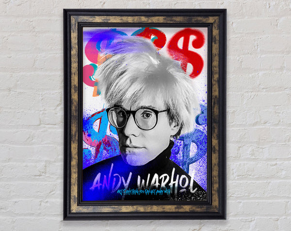 Warhol Portrait Framed Print