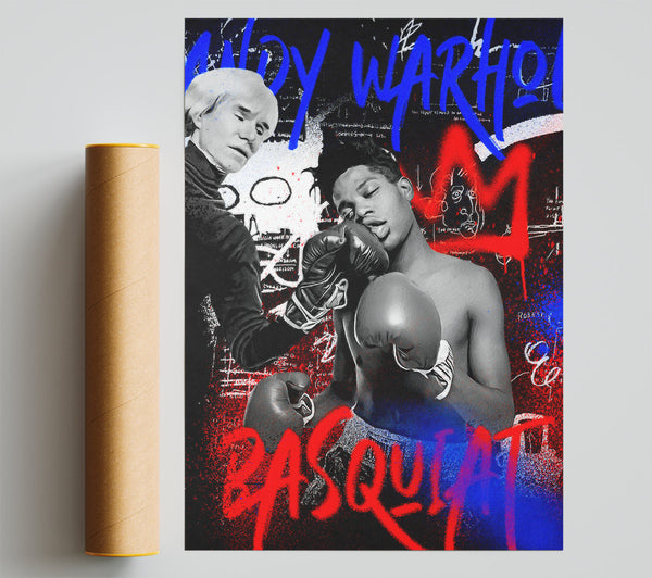 Jean Michel Basquiat Andy Warhol Poster