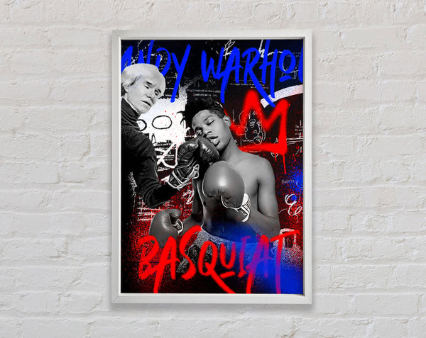 Jean Michel Basquiat Andy Warhol Framed Print