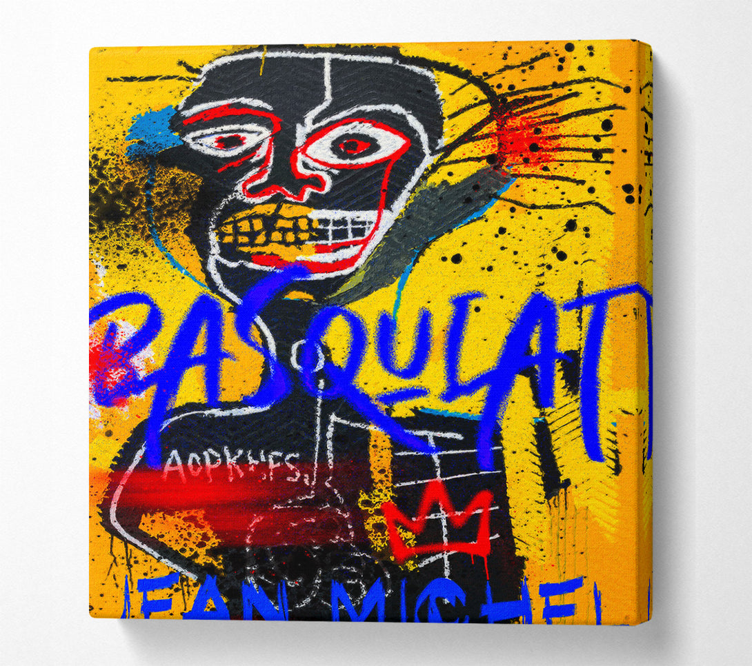  A Canvas Print of Jean Michel Basquiat Figure Canvas Wall Art