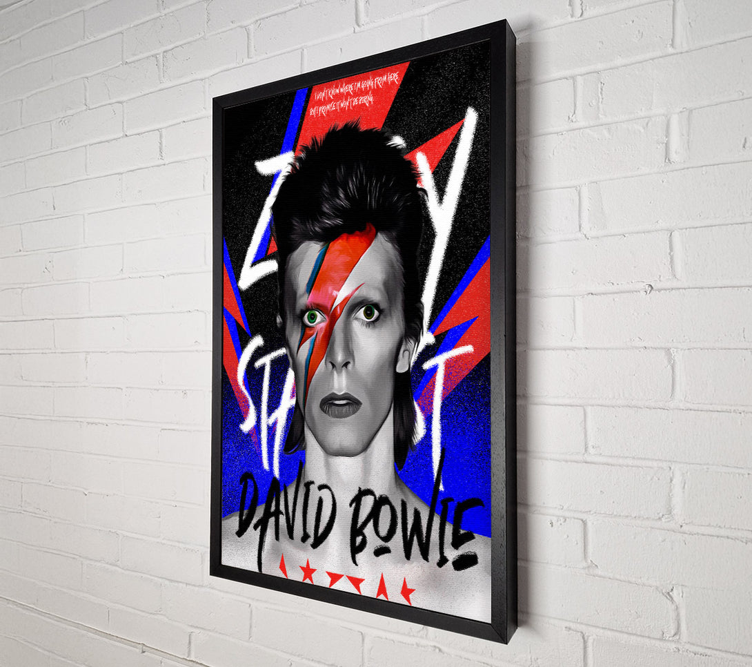  A Canvas Print of David Bowie Ziggy Stardust Canvas Art