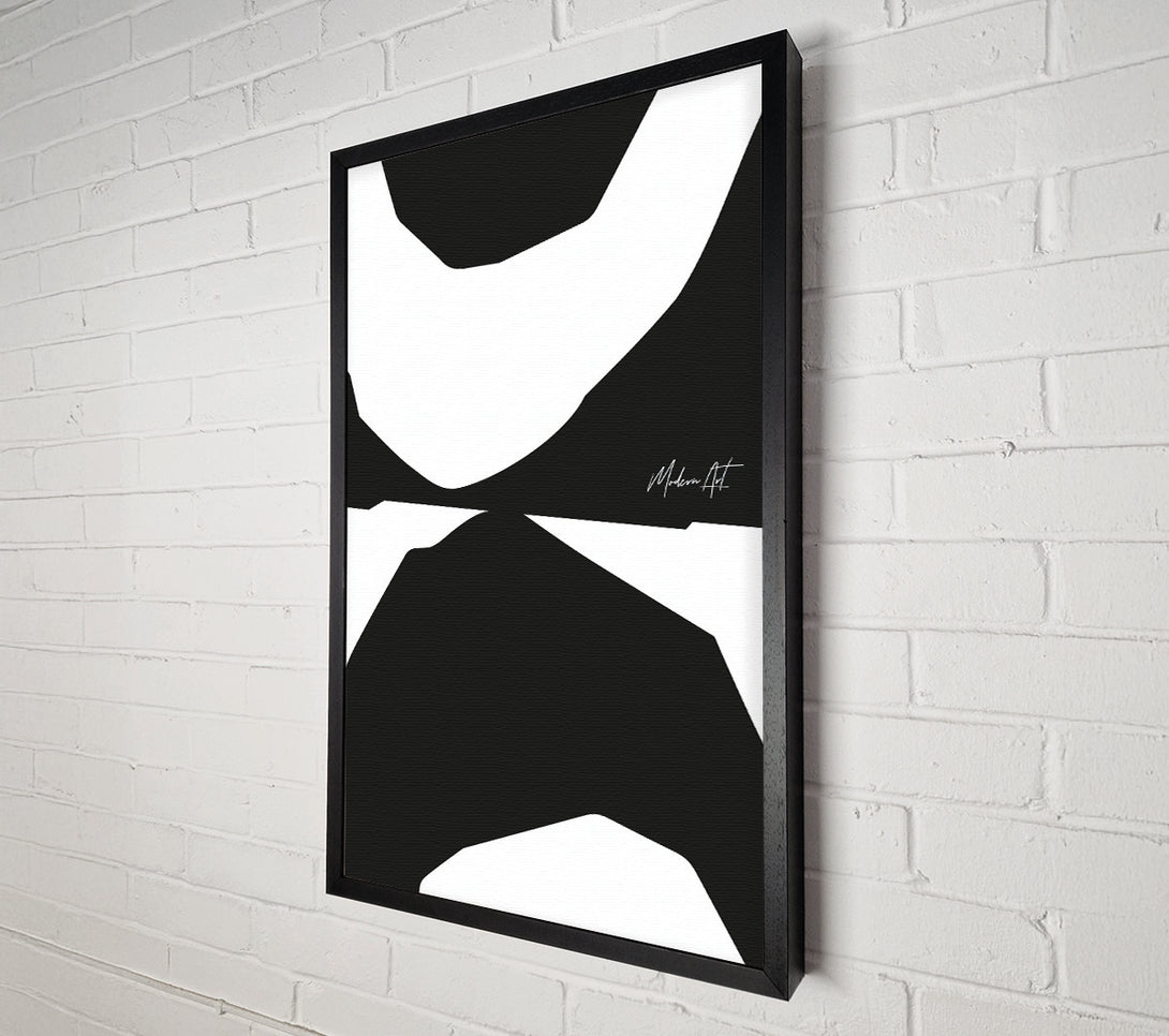  A Canvas Print of Modern Abstract Shaves Canvas Art