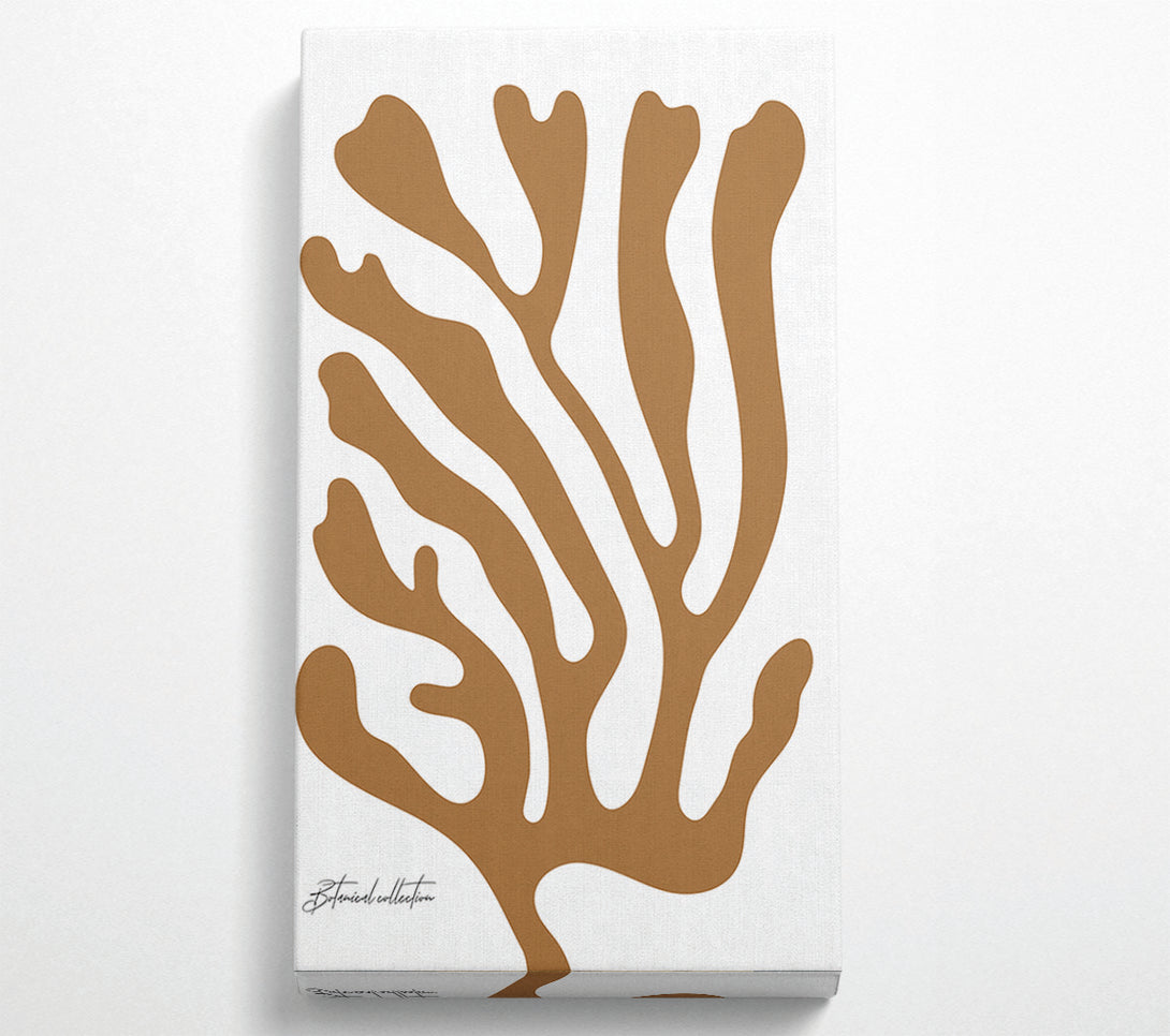  A Canvas Print of Botanical Coral Beige Canvas Print