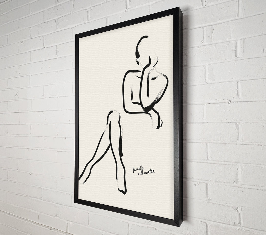  A Canvas Print of Silhouette Woman Canvas Art