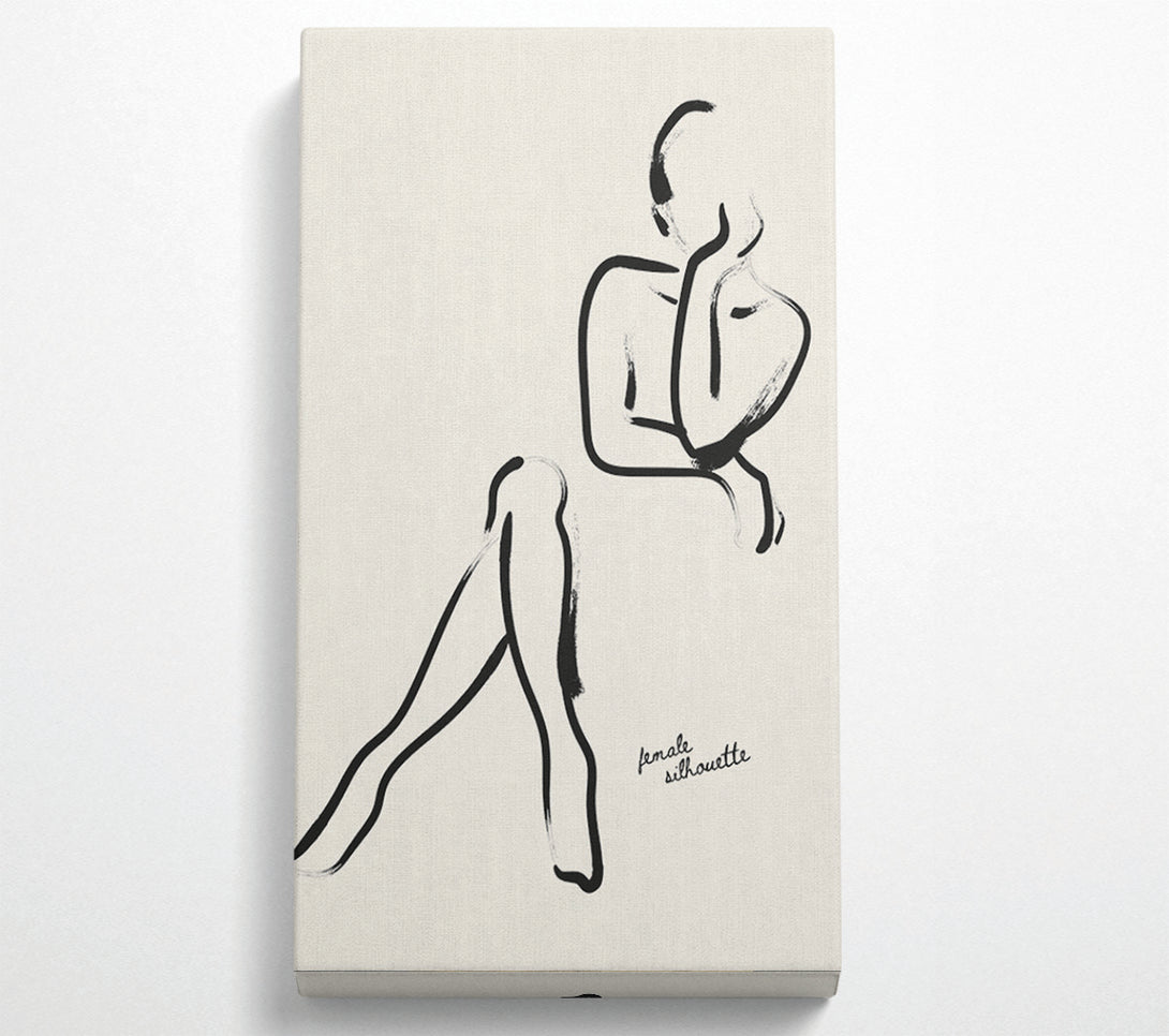 A Canvas Print of Silhouette Woman Canvas Art