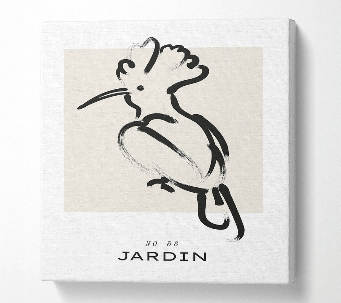  A Canvas Print of Bohemian Bird Canvas Wall Art