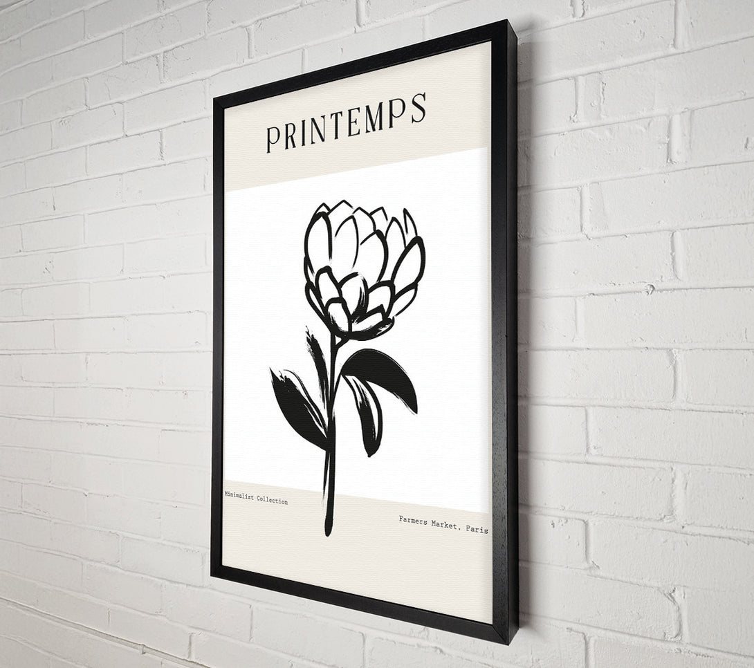  A Canvas Print of Minimalist Plant Canvas Art