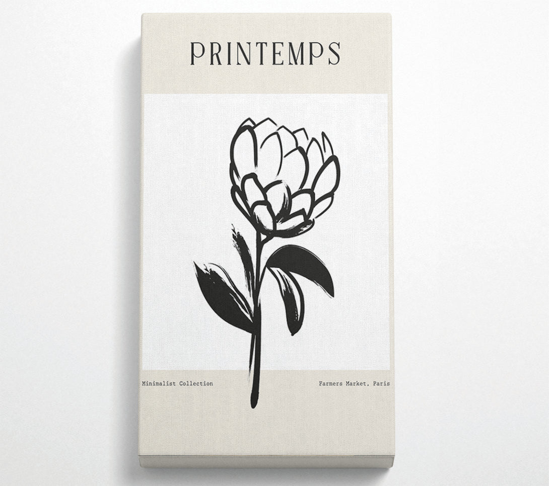  A Canvas Print of Minimalist Plant Canvas Art