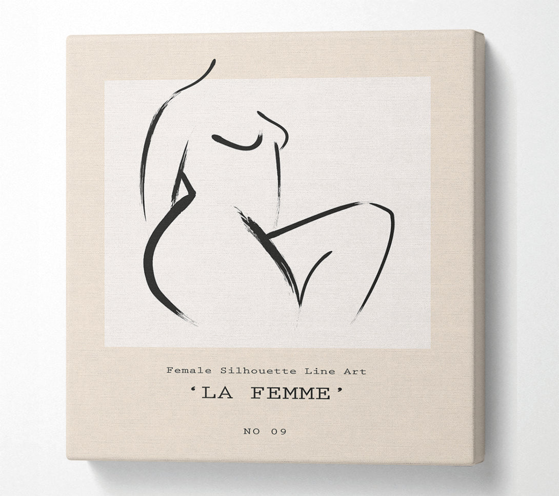  A Canvas Print of La Femme Canvas Print