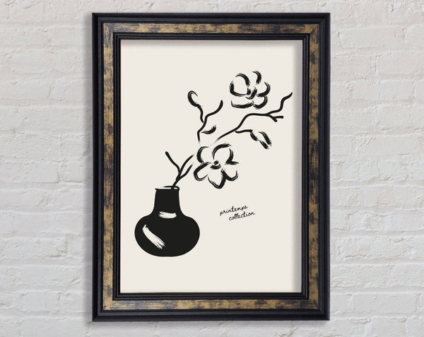 Flower In A Pot Framed Print