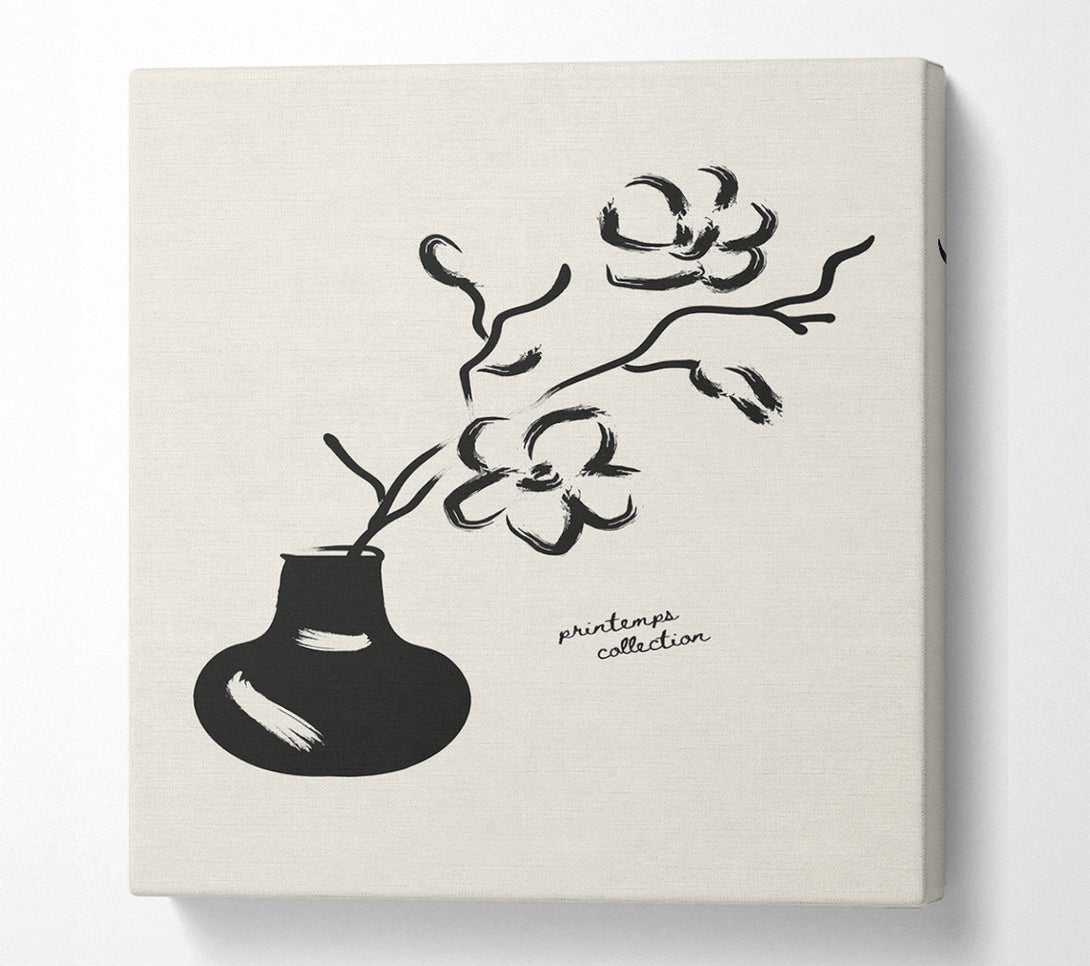  A Canvas Print of Flower In A Pot Canvas Print