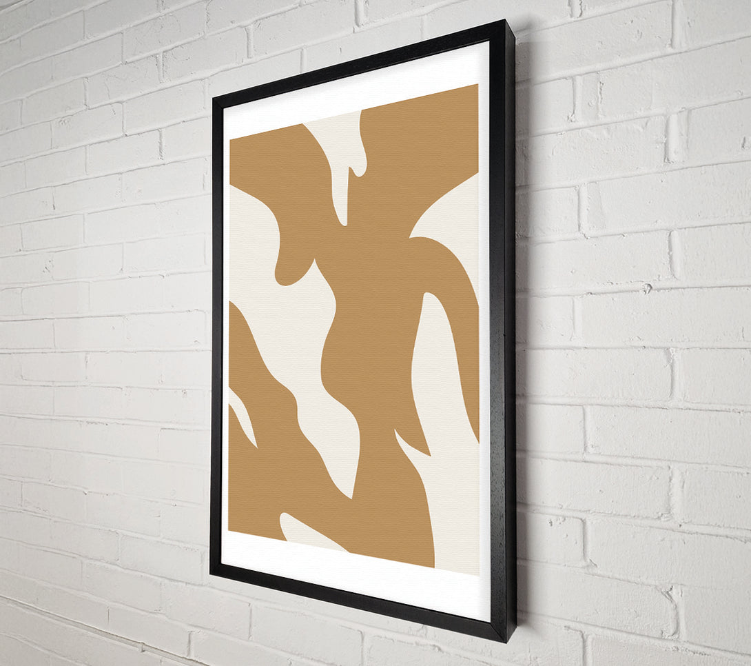  A Canvas Print of Beige Shapes Canvas Wall Art