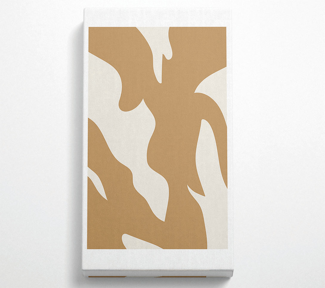  A Canvas Print of Beige Shapes Canvas Wall Art