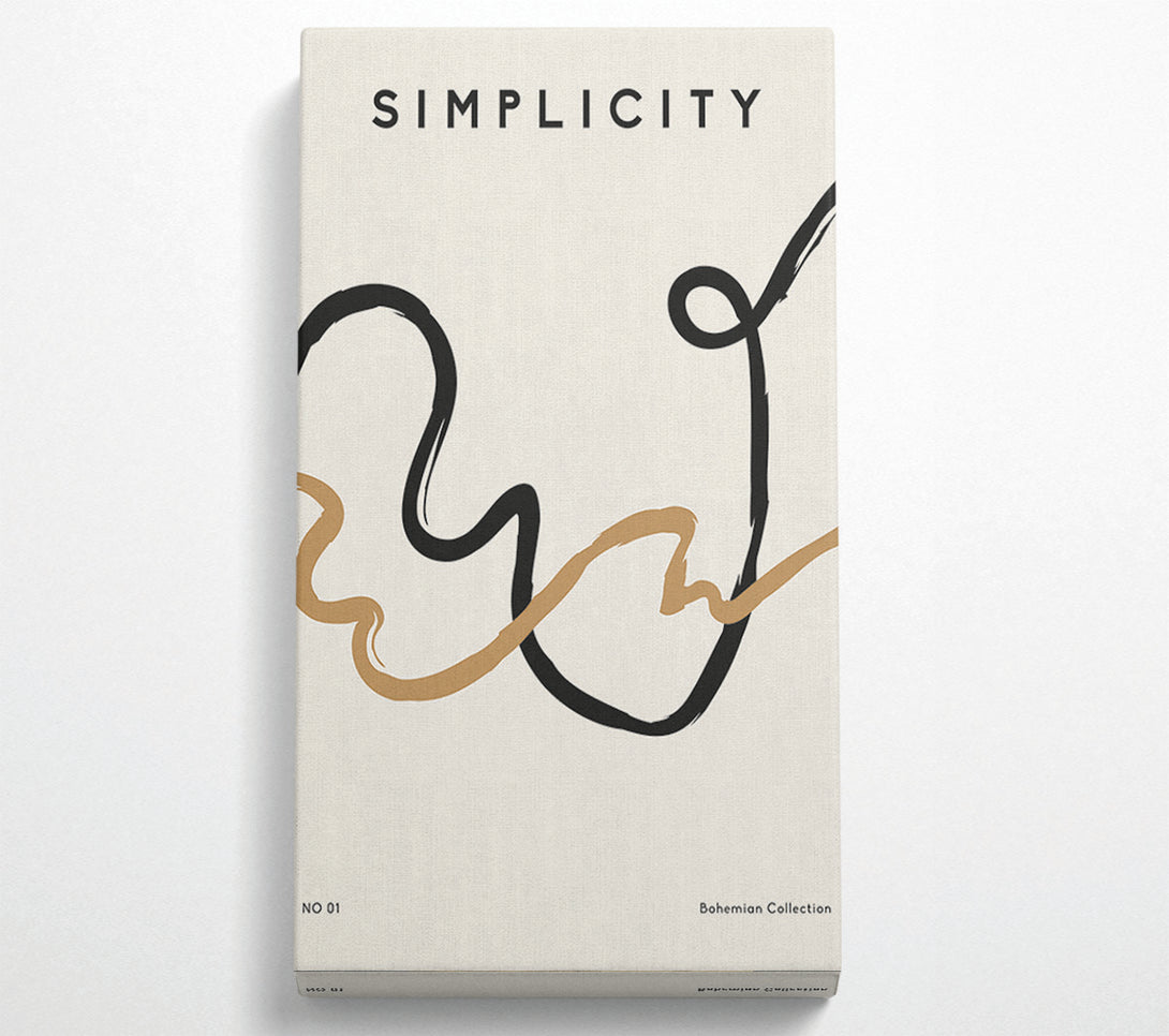  A Canvas Print of Simplicity Lines Canvas Print