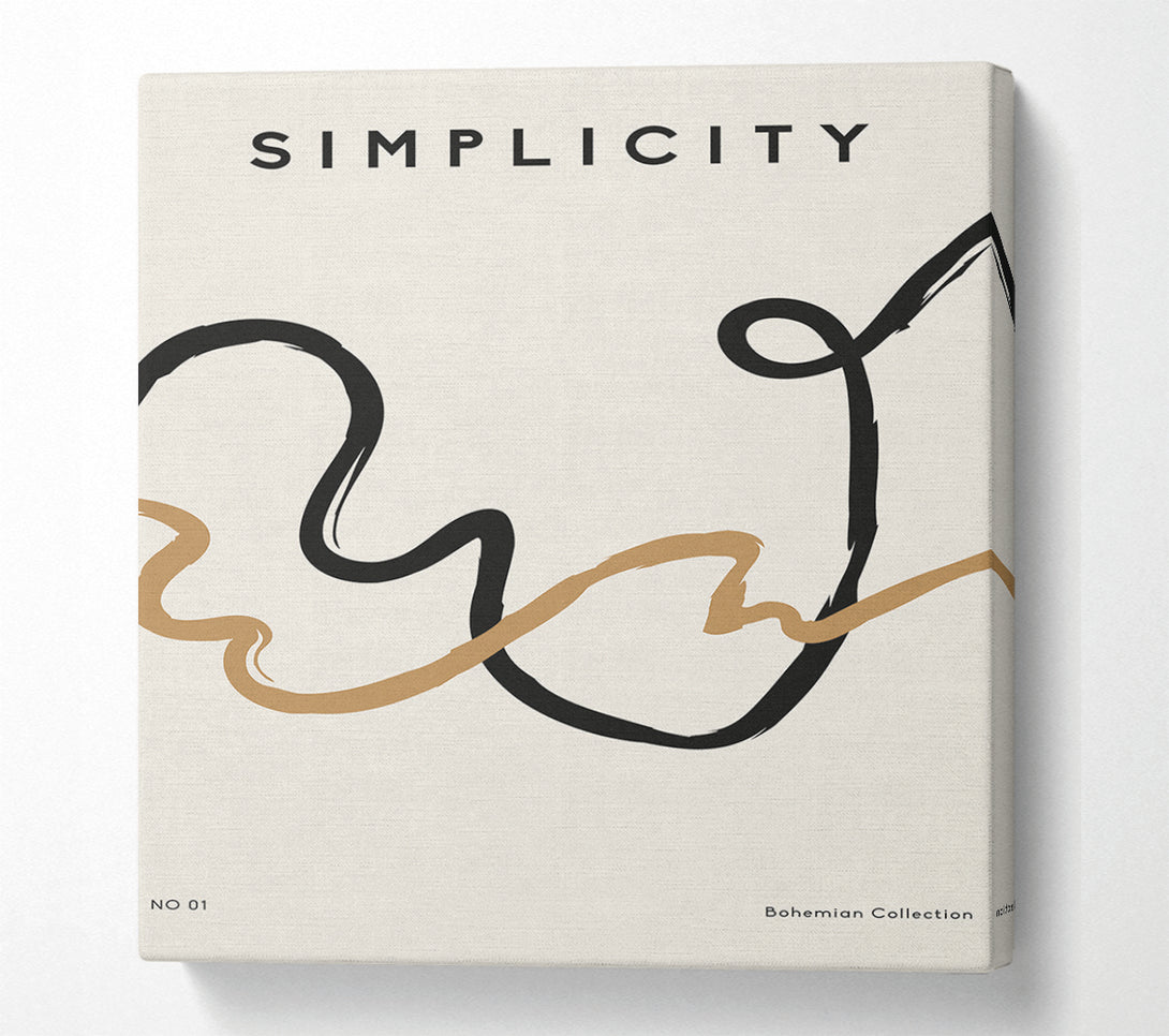  A Canvas Print of Simplicity Lines Canvas Print