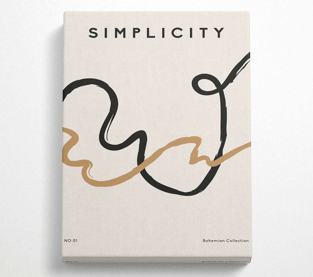  A Canvas Print of Simplicity Lines Canvas Print
