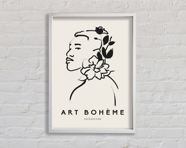 Frau mit Blumen