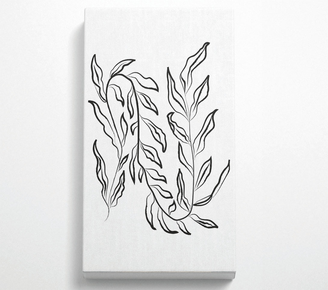  A Canvas Print of Dainty Leaves Canvas Print