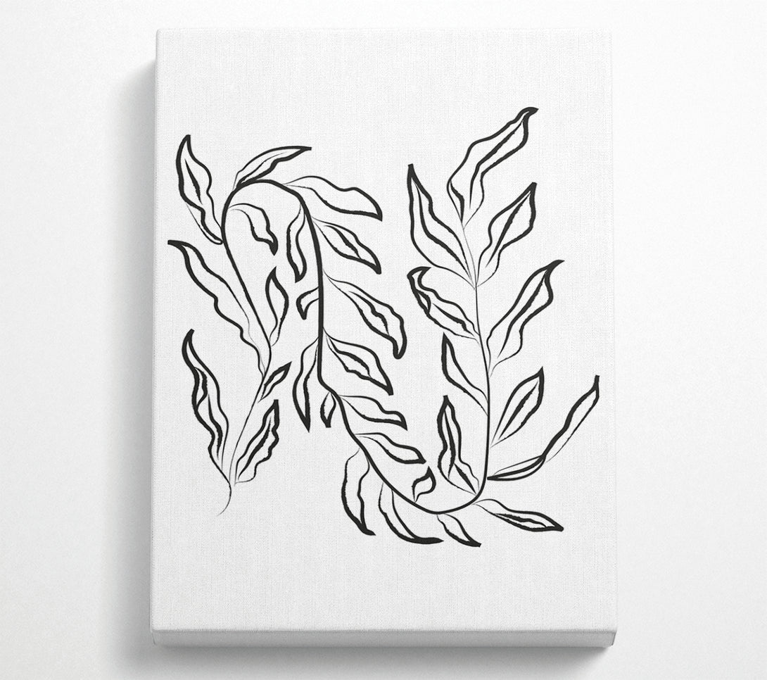  A Canvas Print of Dainty Leaves Canvas Print