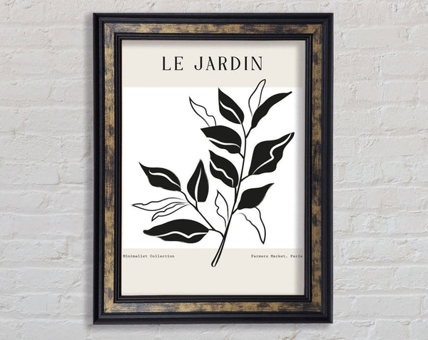 Le Jardin Flowers Framed Print