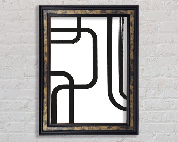 Strong Lines Framed Print