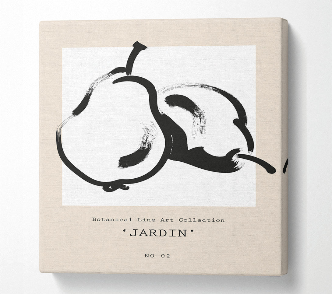  A Canvas Print of Pears Jardin Canvas Print