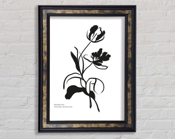 Simple Flowers Framed Print