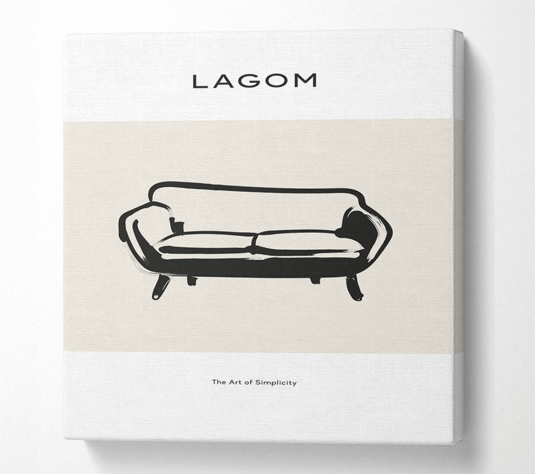  A Canvas Print of Simple Furniture Canvas Print