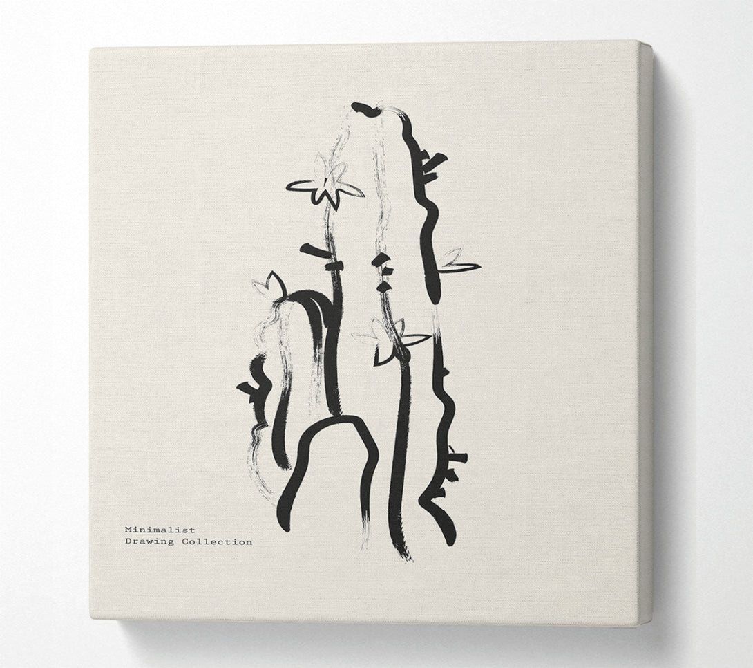  A Canvas Print of Cactus Lines Canvas Art