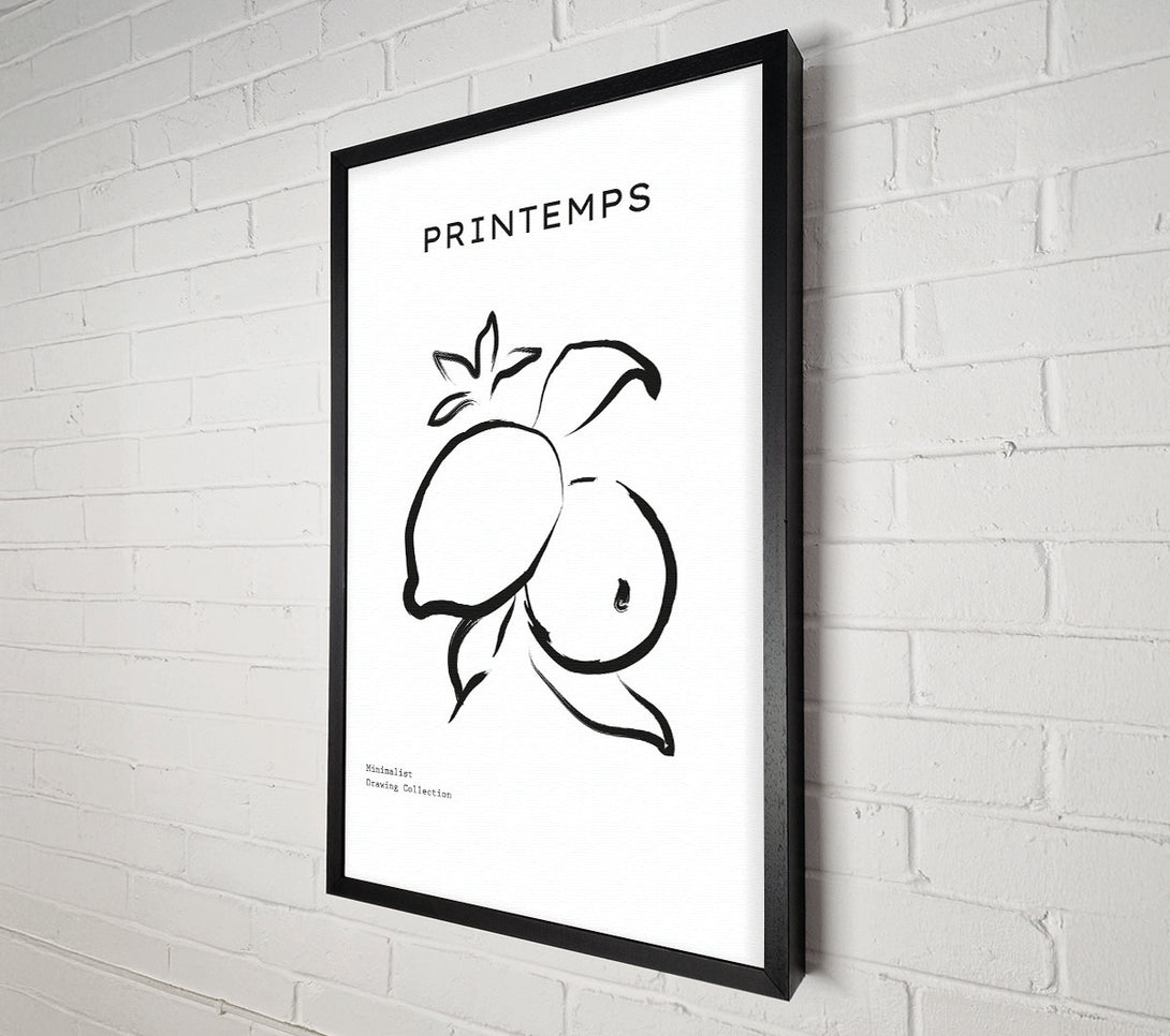  A Canvas Print of Lemons Ink Canvas Art
