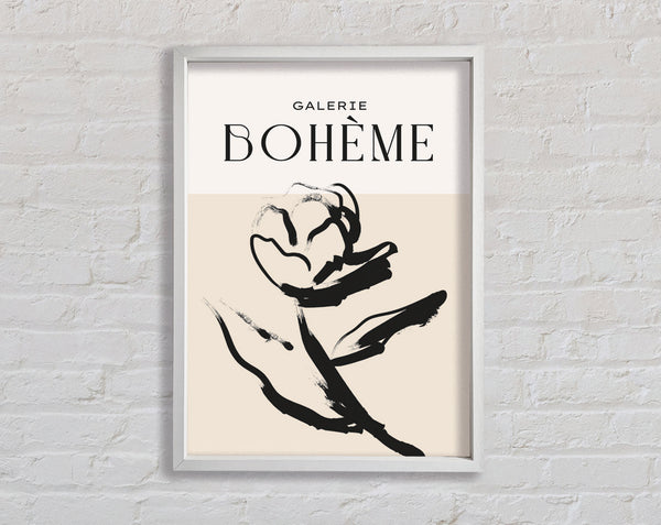Alone Rose Framed Print