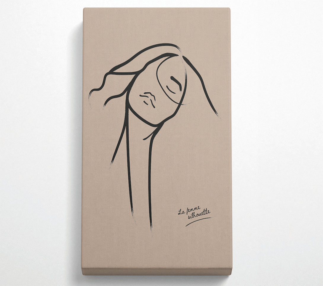  A Canvas Print of La Femme Lines Canvas Print