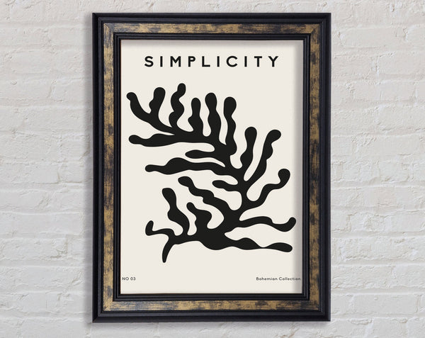 Simplicity Corals Framed Print