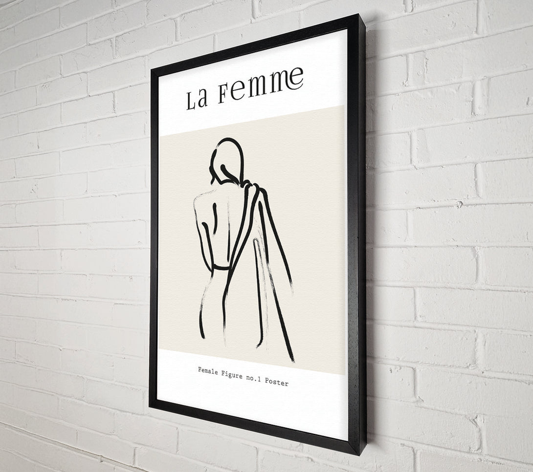  A Canvas Print of Female Figure Canvas Print