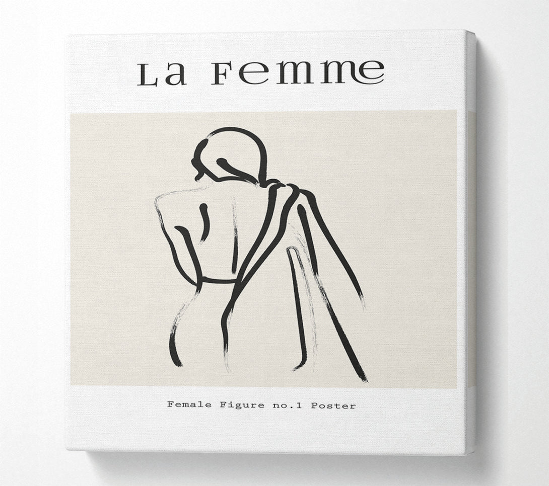  A Canvas Print of Female Figure Canvas Print