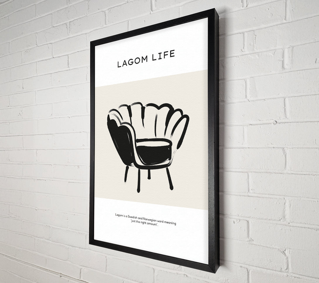  A Canvas Print of Lagom Meaning Canvas Art