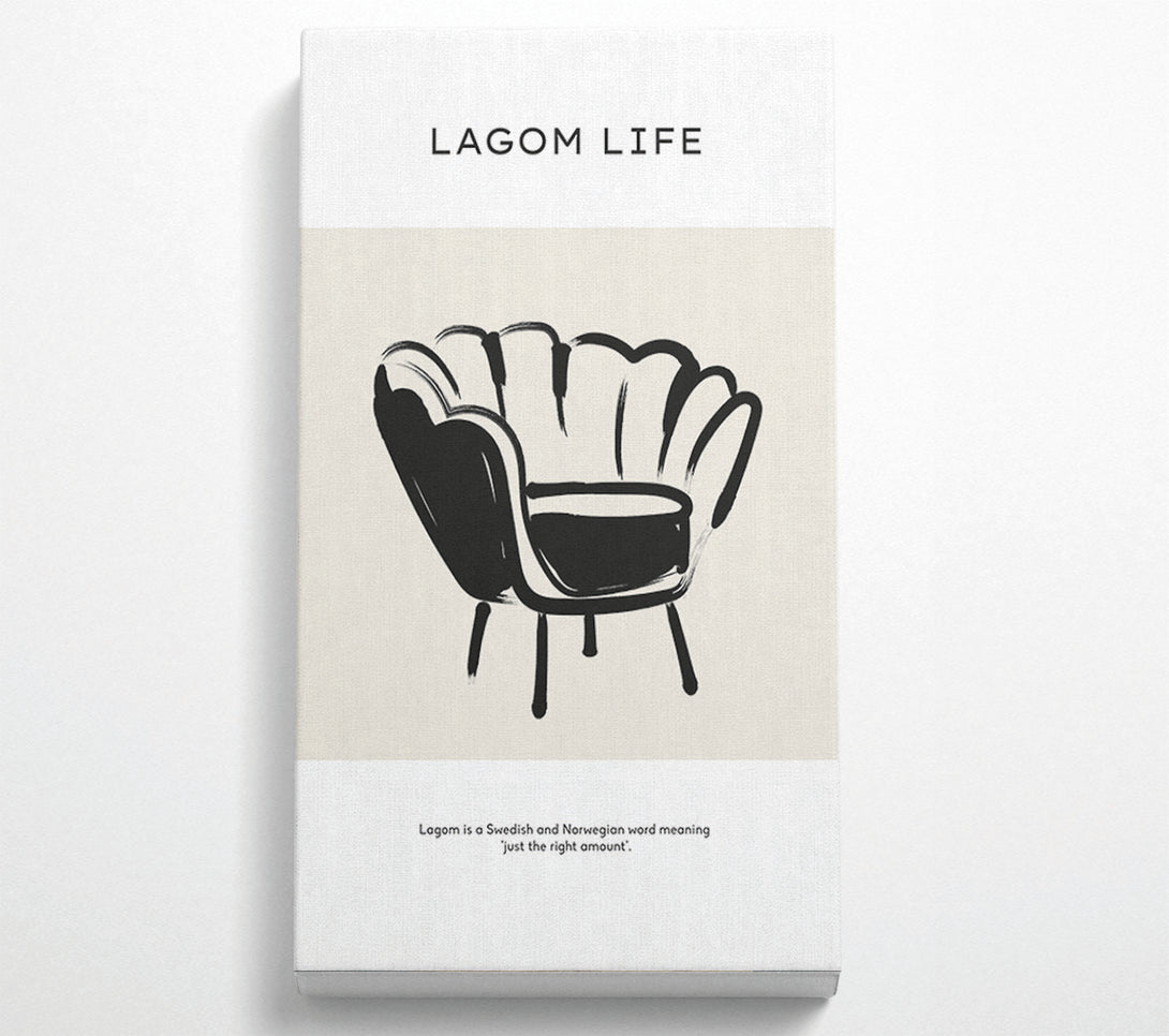  A Canvas Print of Lagom Meaning Canvas Art