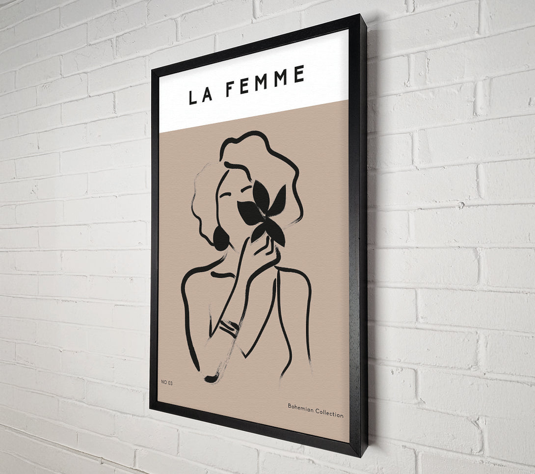  A Canvas Print of Lady With Flower Canvas Wall Art