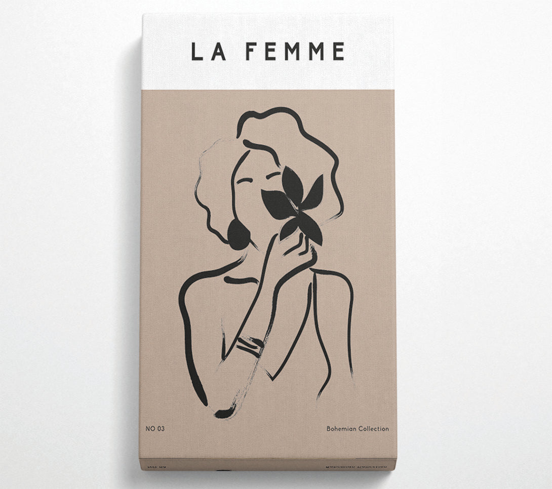 A Canvas Print of Lady With Flower Canvas Wall Art