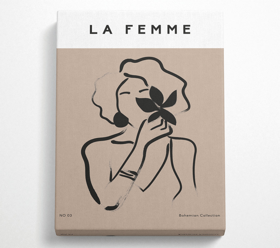  A Canvas Print of Lady With Flower Canvas Wall Art