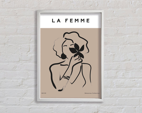 Dame mit Blume