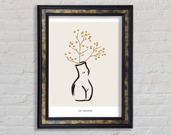 Body Vase Framed Print