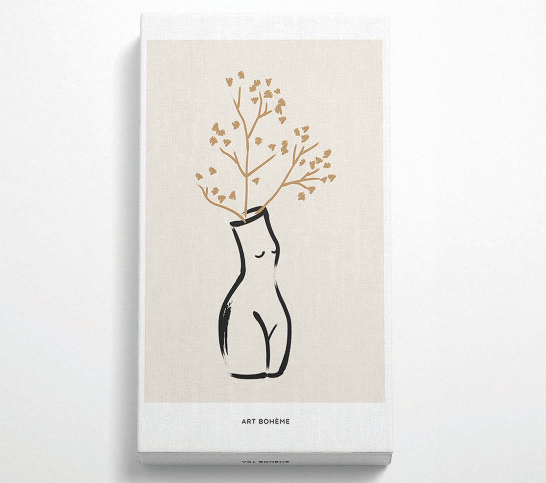  A Canvas Print of Body Vase Canvas Print